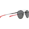 Lunettes de soleil Red Bull Spect Redms Panto Matt Black Red Smoke Polarized