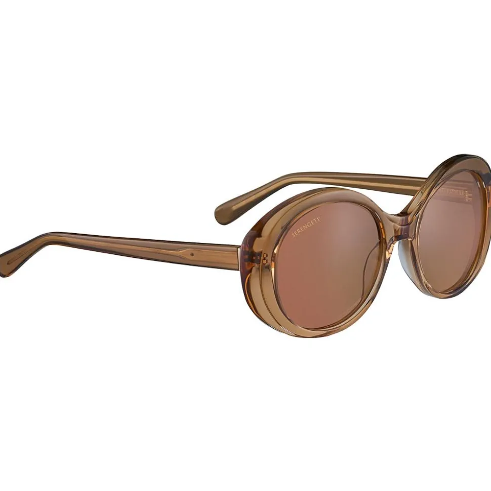 Lunettes de soleil Serengeti Bacall Shiny Black Transparent Layer Polarized 555nm