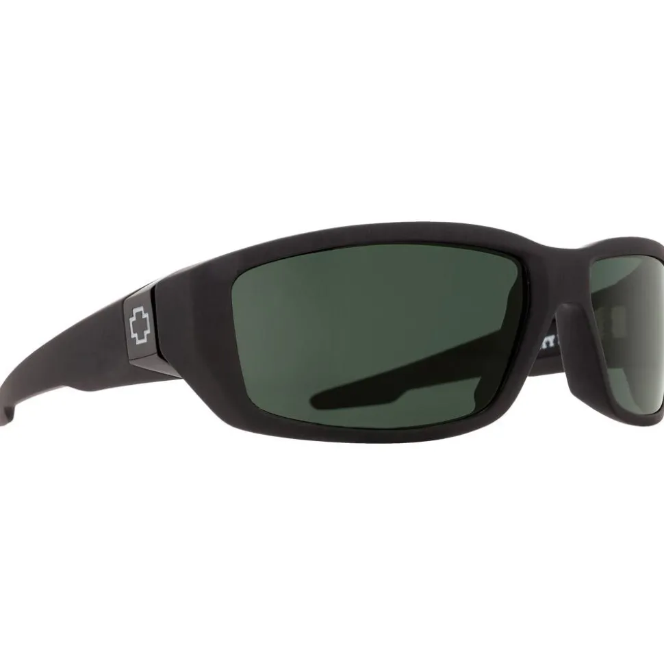 Lunettes de soleil Spy Dirty Mo Soft Matte Black Happy Gray Green Polar