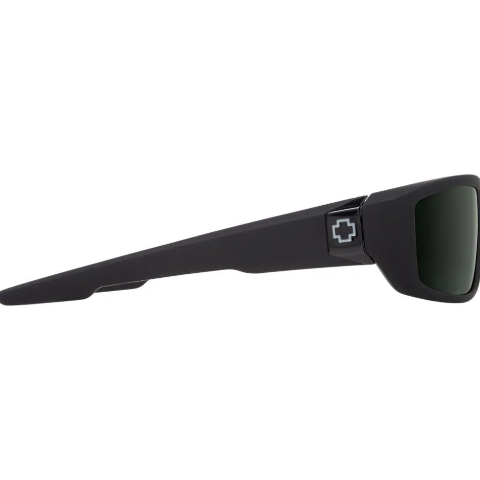 Lunettes de soleil Spy Dirty Mo Soft Matte Black Happy Gray Green Polar