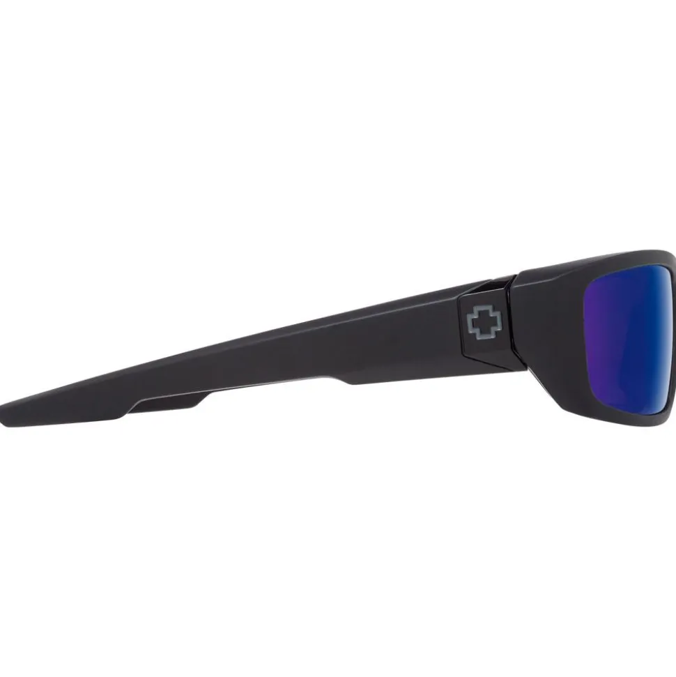 Lunettes de soleil Spy Dirty Mo Matte Black Happy Bronze Polar Blue Spectra Mirror