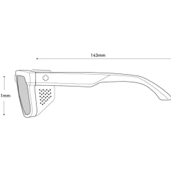 Lunettes de soleil Spy Helm Tech Matte Dark Gray Happy Gray Green