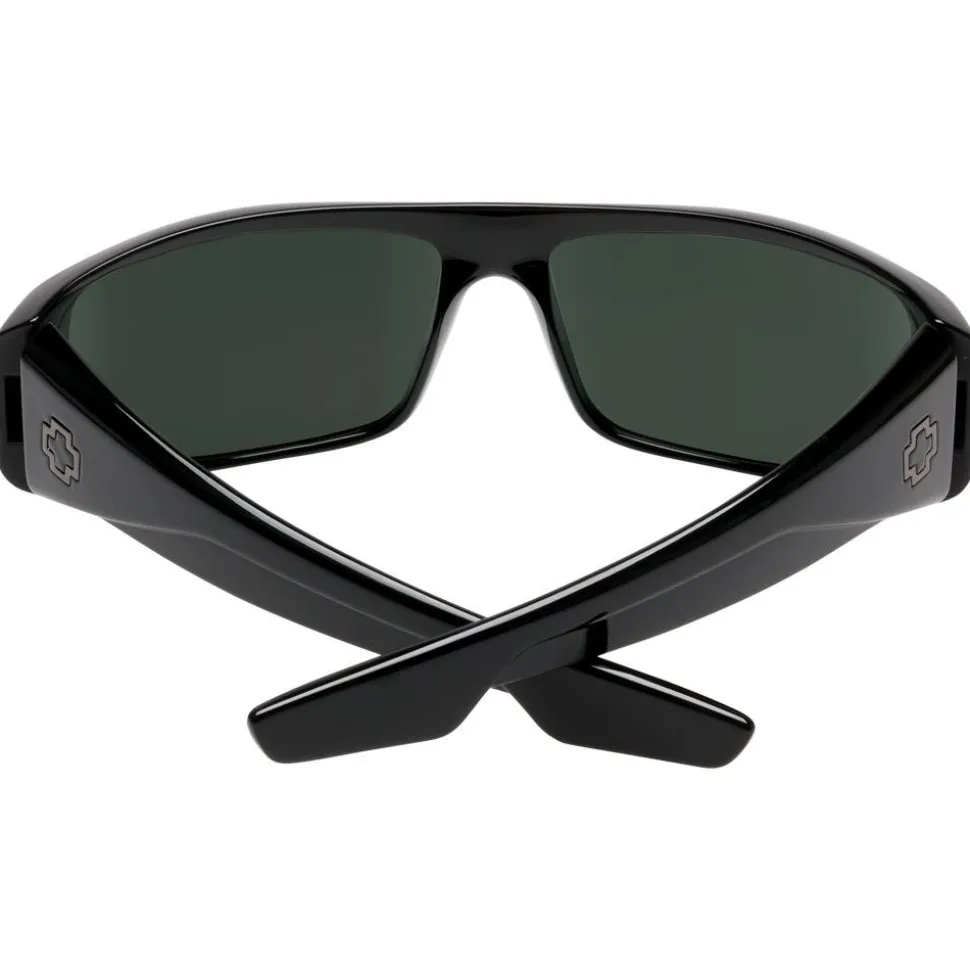 Lunettes de soleil Spy Logan Black Happy Gray Green Polar