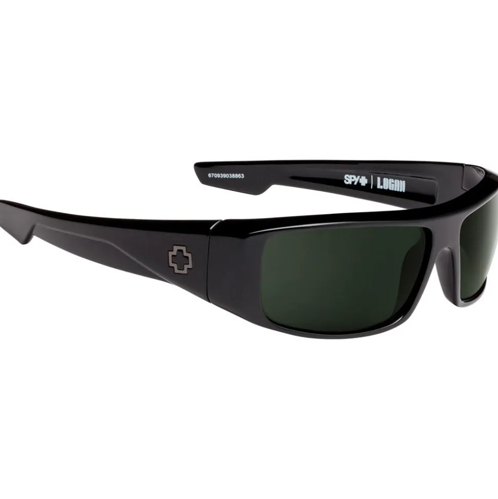 Lunettes de soleil Spy Logan Black Happy Gray Green Polar