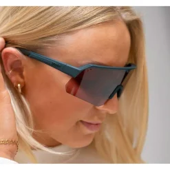 Lunettes de soleil Tripoint Treriksroset Dark Petrol Pink Silver Mirror