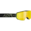 Masque de Ski AZR Evolution Otg Kaki Mate Full Jaune Multicouche