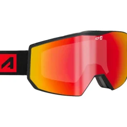 Masque de Ski AZR Evolution Otg Noire Mate Full Rouge Multicouche