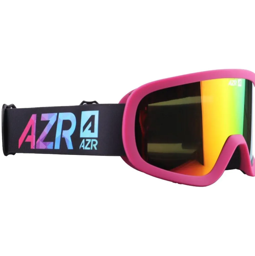 Masque de Ski AZR Flash Jr Mat Fushia Full Rose Multicouche
