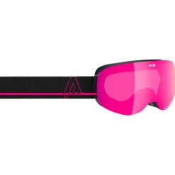 Masque de Ski AZR Iron S Otg Noire Mate Full Rose Multicouche