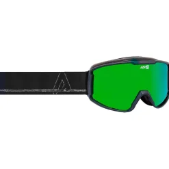 Masque de Ski AZR Track Otg Gris Nuit Vernie Full Vert Multicouche