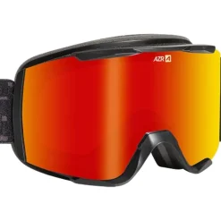 Masque de Ski AZR Urion Otg Mat Noir Full Rouge Multicouche