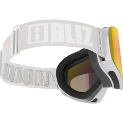 Masque de Ski Bliz Flow Matte Light Grey Brown Red Multi + Pink