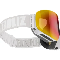 Masque de Ski Bliz Flow Matte Light Grey Brown Red Multi + Pink