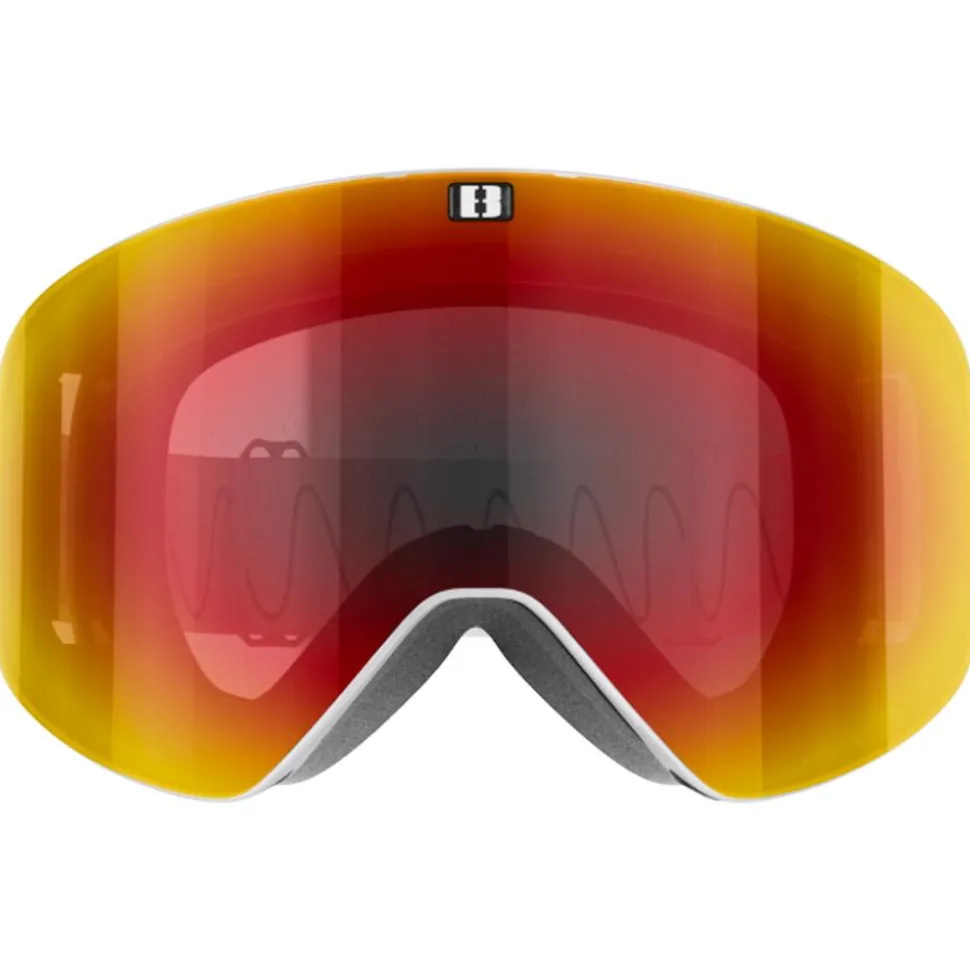 Masque de Ski Bliz Flow Matte Light Grey Brown Red Multi + Pink