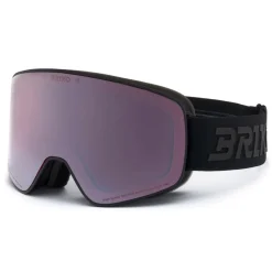 Masque de Ski Briko Chino Sharp Lite Black Orange Base Purple Mirror
