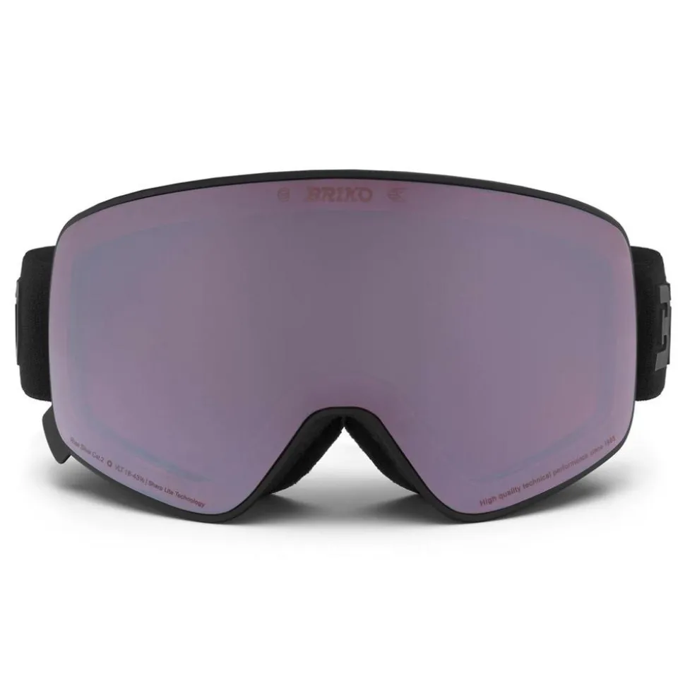 Masque de Ski Briko Chino Sharp Lite Black Orange Base Purple Mirror