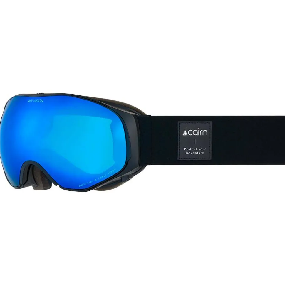 Masque de Ski Cairn Air Vision Otg Mat Black Blue Spx 3000ium