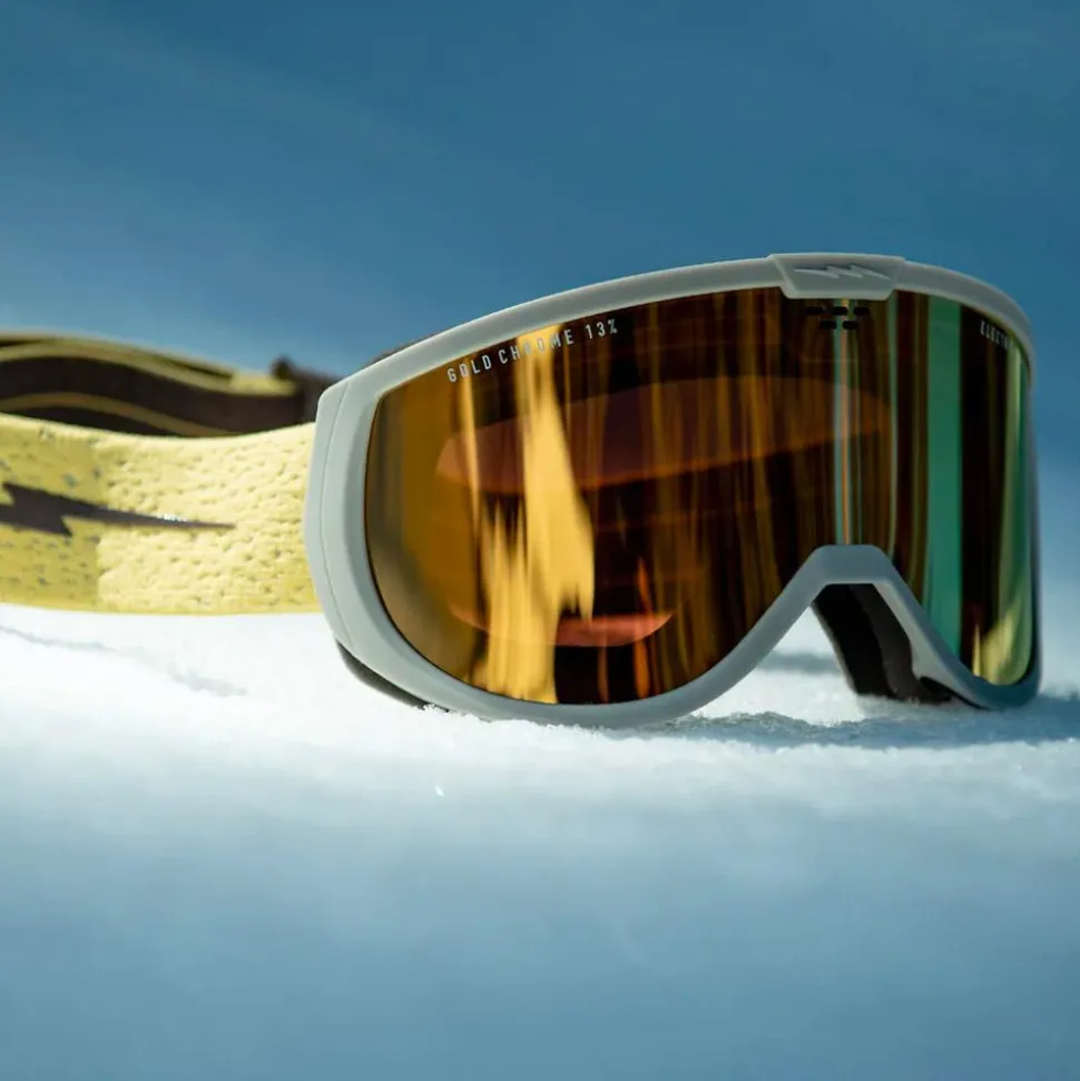 Masque de Ski Electric Cam Canna Speckle Gold Chrome