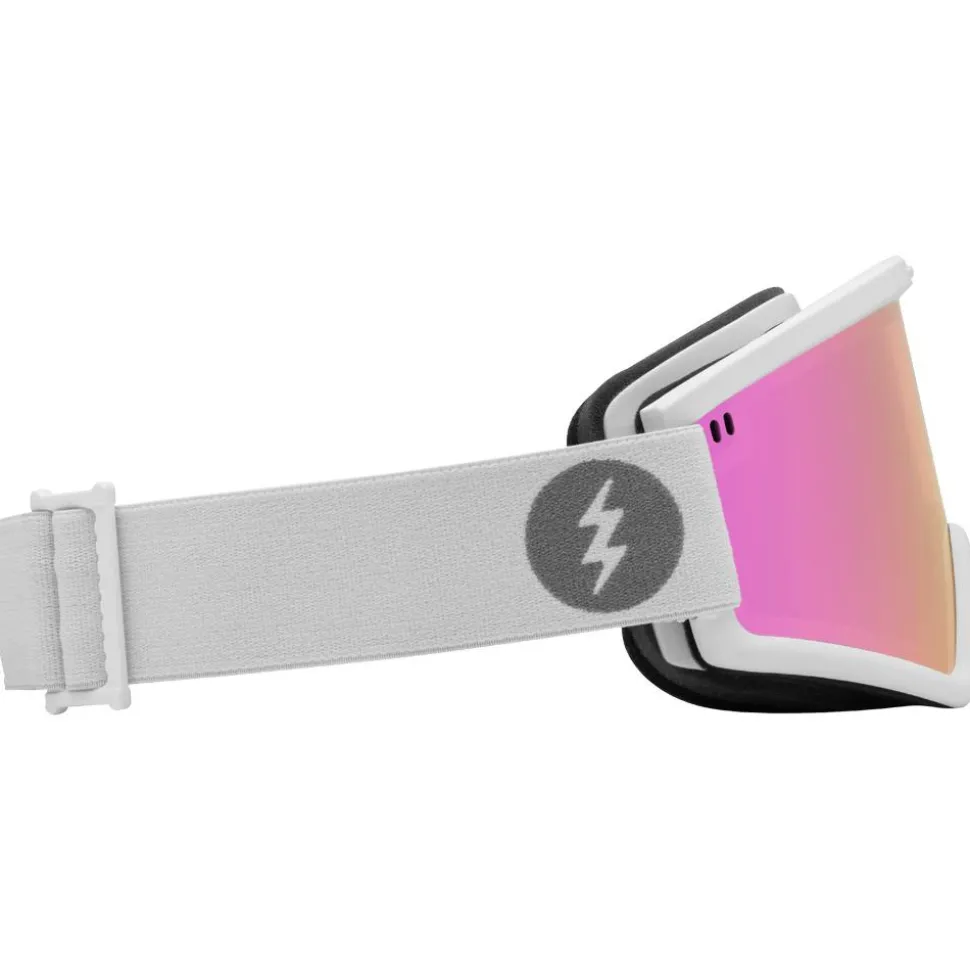 Masque de Ski Electric Hex Matte White Pink Chrome