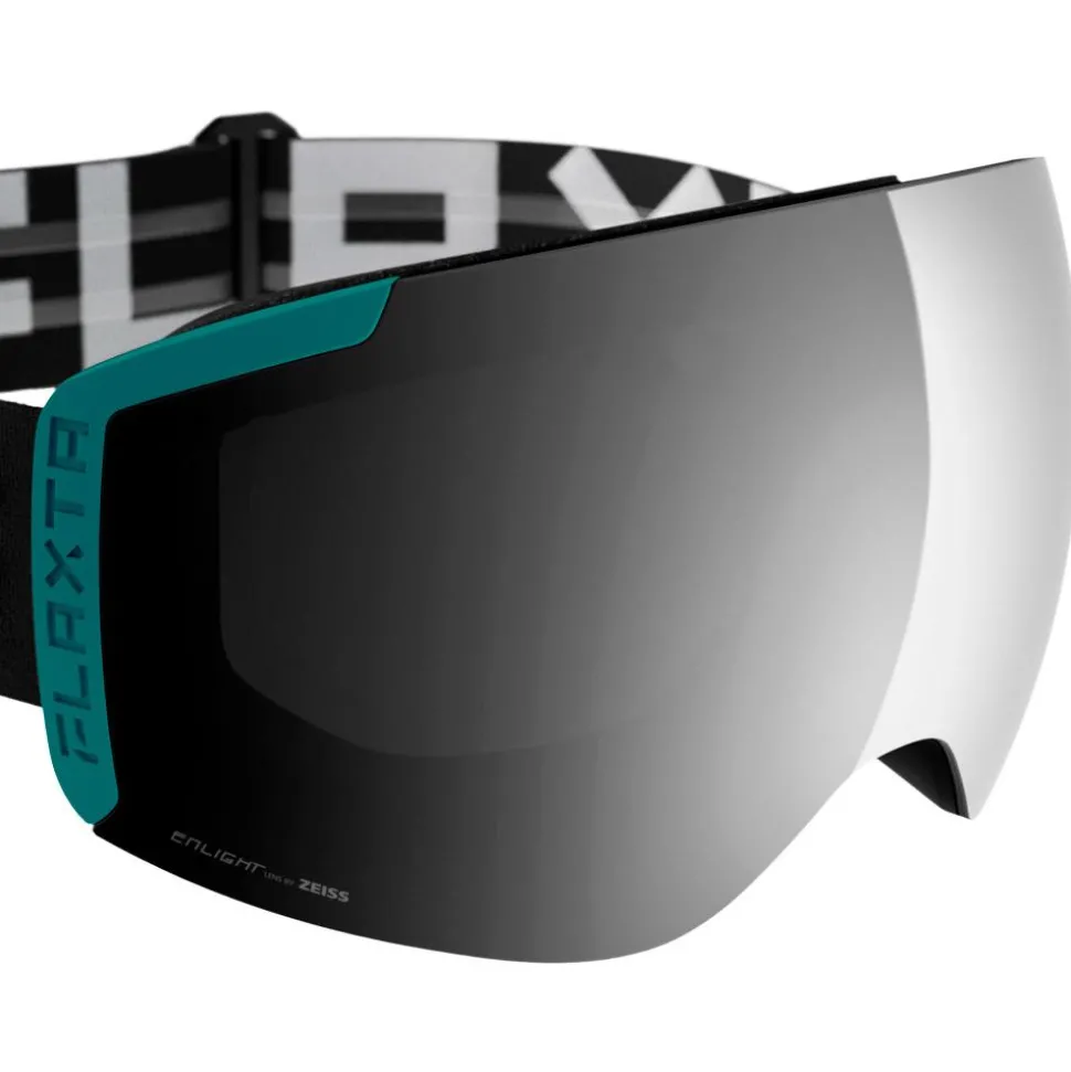 Masque de Ski Flaxta Episode Teal Silver Mirror Lens