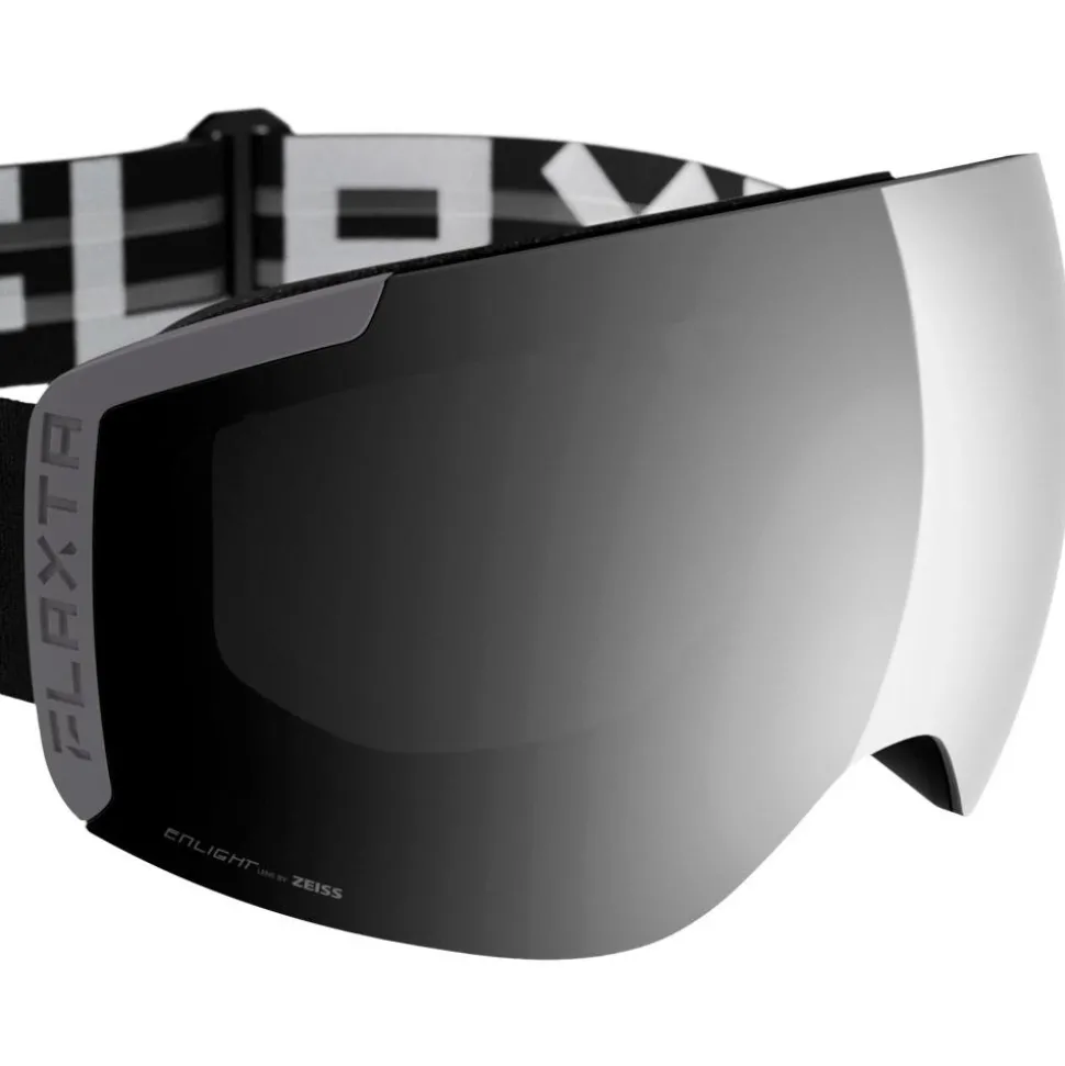 Masque de Ski Flaxta Episode Dull Grey Silver Mirror Lens