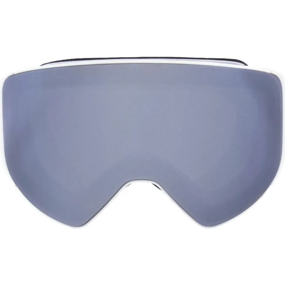 Masque de Ski Red Bull Spect Jam Matt White Smoke Silver Mirror + Cloudy Snow