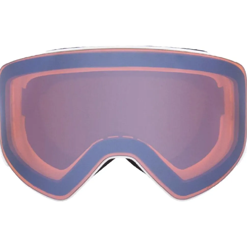 Masque de Ski Red Bull Spect Jam Matt White Smoke Silver Mirror + Cloudy Snow