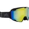 Masque de Ski Red Bull Spect Park Black Yellow Snow Grey With Yellow Mirror