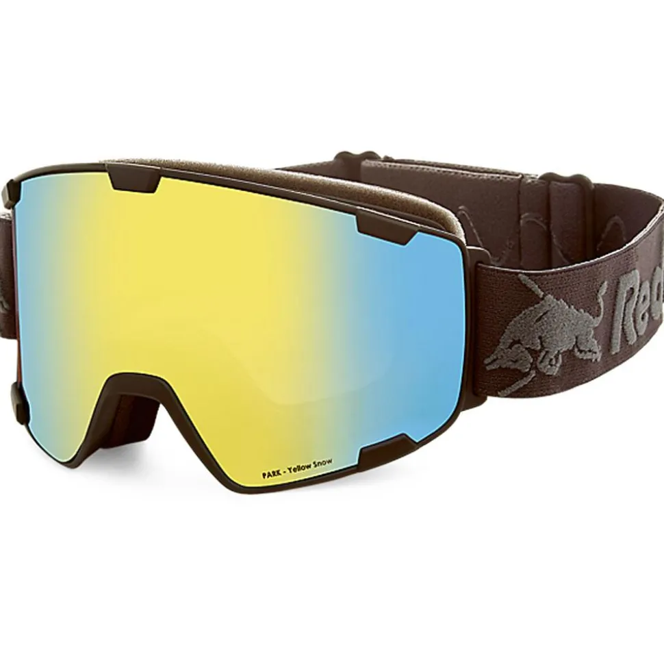 Masque de Ski Red Bull Spect Park Black Yellow Snow Grey With Yellow Mirror