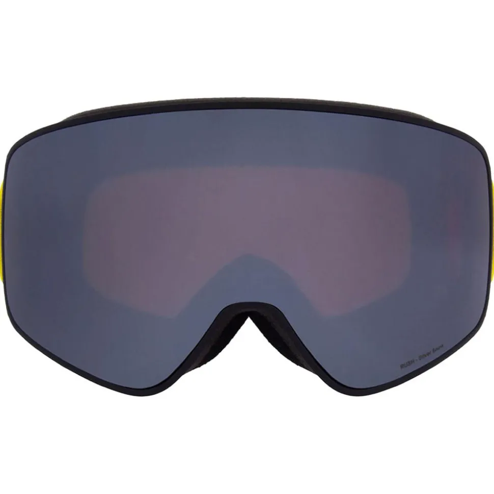 Masque de Ski Red Bull Spect Rush Matte Black Orange Silver Mirror