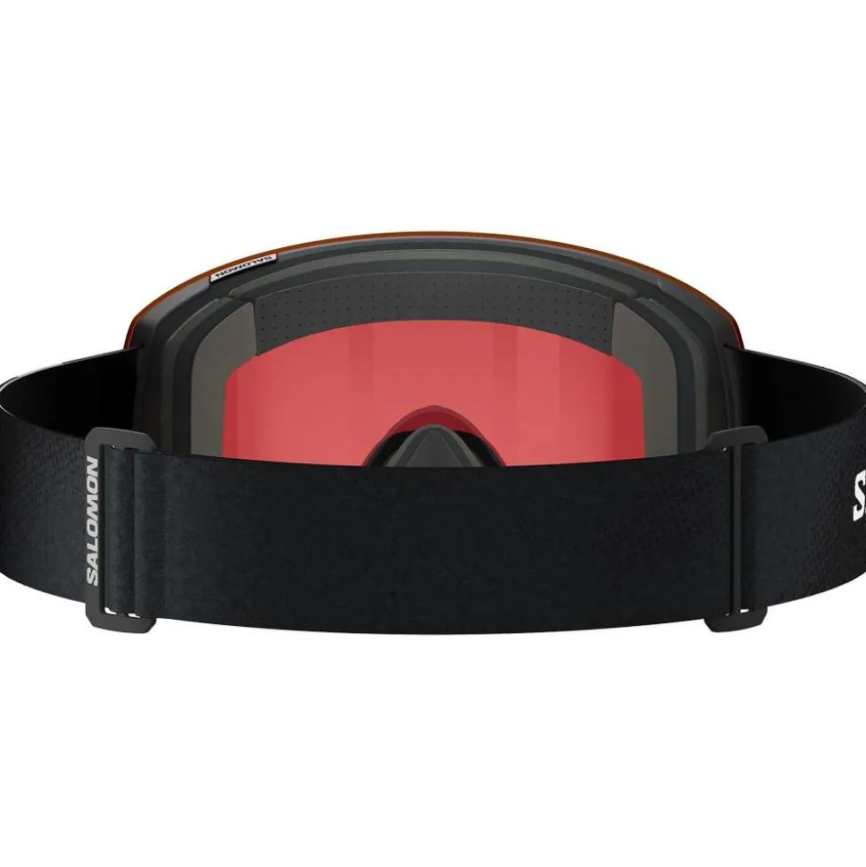 Masque de Ski Salomon Radium Pro Black Sigma Poppy Red + Sigma Light Blue