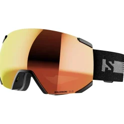 Masque de Ski Salomon Radium Black Photo Red