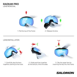 Masque de Ski Salomon Radium Pro S Light Bronze Sigma Photo Sky Blue