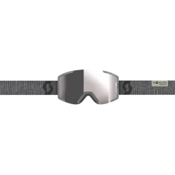 Masque de Ski Scott Shield Recycled Raw Grey Enhancer Silver Chrome