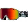 Masque de Ski Smith Blazer Sage Brush Paste Up Red Sol-x Mirror