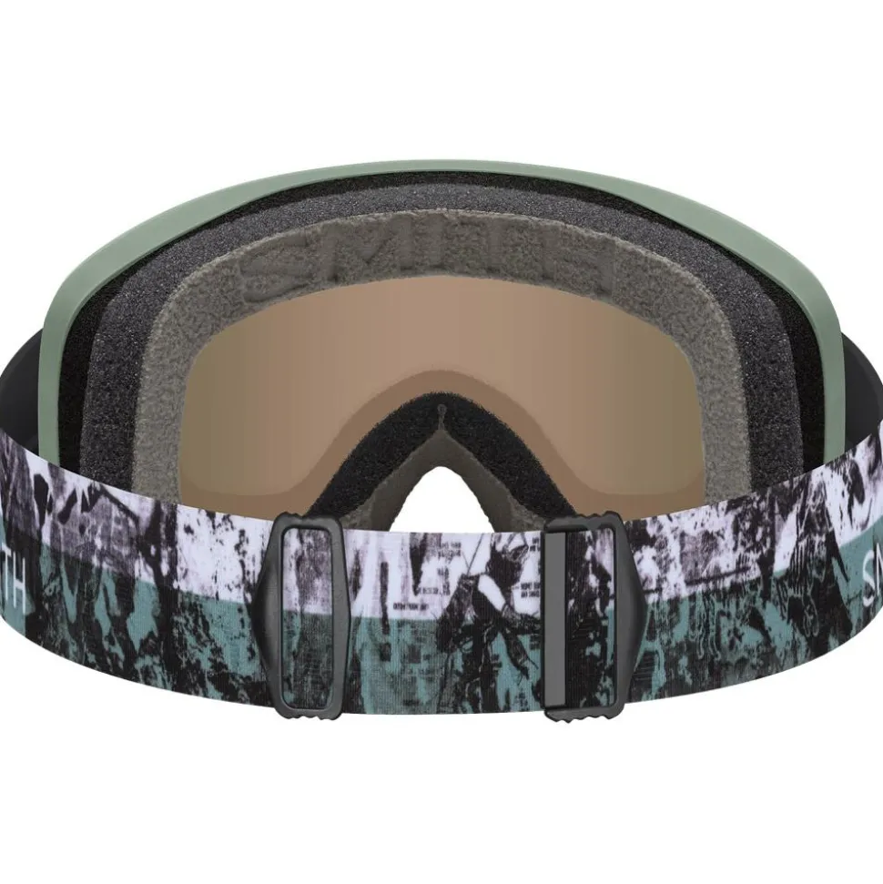 Masque de Ski Smith Blazer Sage Brush Paste Up Red Sol-x Mirror