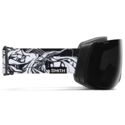 Masque de Ski Smith 4D Mag Ac Markus Eder Chromapop Sun Black + Chromapop Storm Blue Sensor Mirror