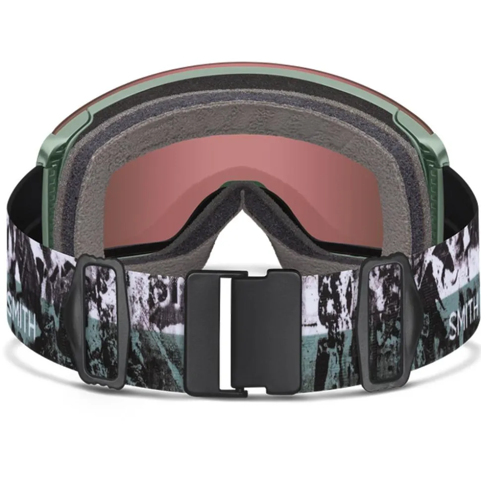 Masque de Ski Smith Skyline XL Sage Brush Paste Up Chromapop Everyday Red Mirror