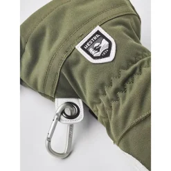 Moufles Hestra Army Leather Heli Ski Female Mitt Olive Offwhite